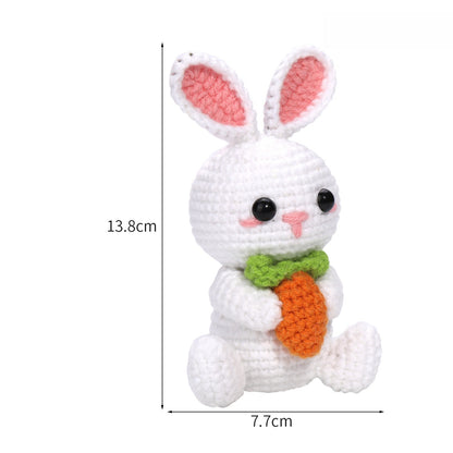 TODAY'S SPECIAL OFFER-50% OFF Cute Animal Crochet Kit – DIY Handmade Amigurumi Doll Making Kit with Yarn & Crochet Hook for Beginners