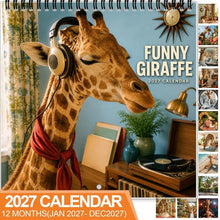 Funny Giraffe 2027 Wall Calendar