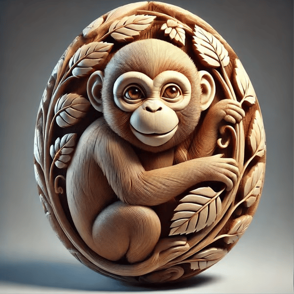 Carved Animal Eggs