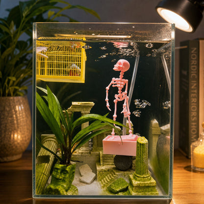 "Dancing Skeleton" Aquarium Decoration