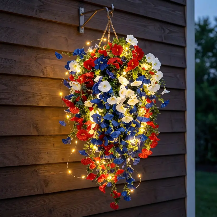 🇺🇸 Celebrate America’s 250th Anniversary with Patriotic Hanging Flower Baskets