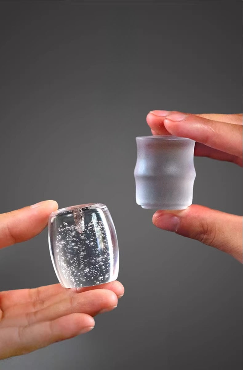Zen Glass Incense Holder Tea Lid Rest