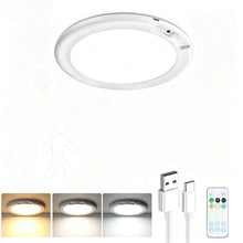 Rechargeable Motion Sensor Ceiling Light with Remote - Magnetic Wireless Ceiling Light Battery Powered for Closet Shower Stairs Shed Hallway Porch Patio ect