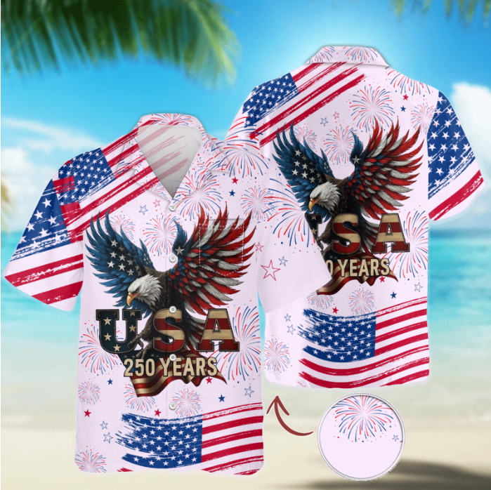 250th Anniversary Eagle - Hawaiian Shirt