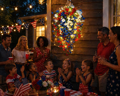 🇺🇸 Celebrate America’s 250th Anniversary with Patriotic Hanging Flower Baskets