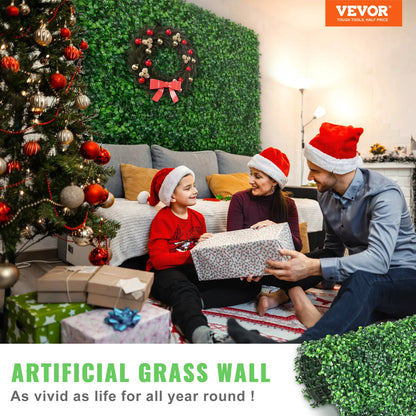Artificial Boxwood Panels 24 PCS 20"x20" Boxwood Hedge Wall Panels for Decoration of Outdoor, Indoor, Garden, Fence & Backyard Decorating Home Goods