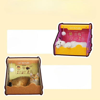 Felt Cat Bed Scratch Resistant