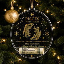 Zodiac Christmas Cash Ornament