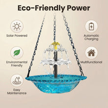 ✨2026 Spring special offer 70% off-🐦Solar Cascade Hanging Bird Bath Fountain