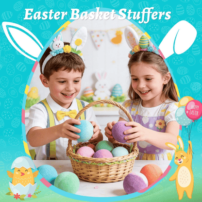 🛁LAST DAY 50% OFF -🥚Kids Bath Bombs with Surprise Inside – Easter Gift Set✨