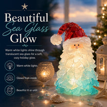 Beginner-Friendly DIY Lighted Sea Glass Santa Christmas Decor Kit