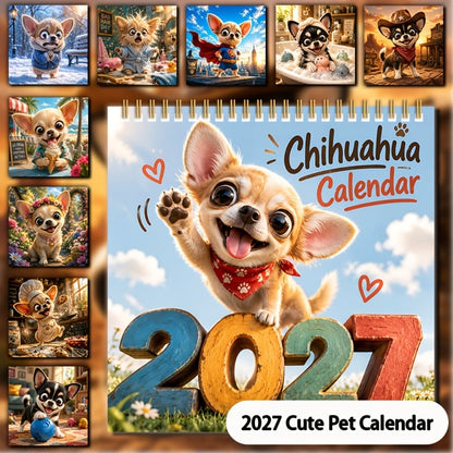 2027 Chihuahua Wall Calendar