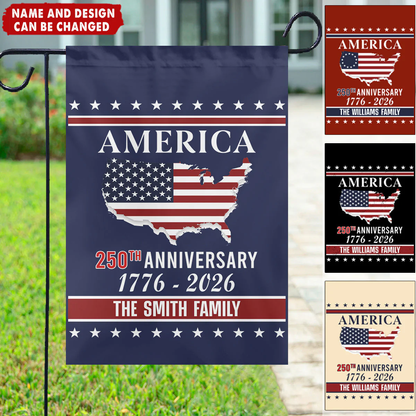 America 250th Anniversary Garden Flag