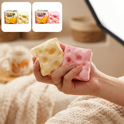 Cheese Cube Squishy Toy
