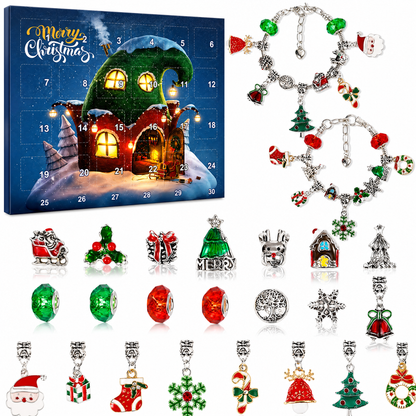 DIY Christmas Advent Calendar Bracelets Set